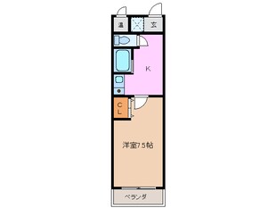 霞ケ浦駅 徒歩10分 1階の物件間取画像